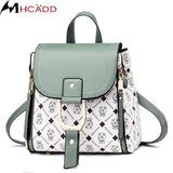 Small Backpack Women Casual PU Leather Bagpack Ladies