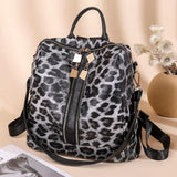 Leopard/Cow Print Bag Set: Backpack/Shoulder Bag+Handbag