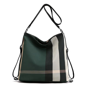 Casual Shoulder Travel Backpack Multifunctional Lattice Backpack Women's Bag