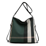 Casual Shoulder Travel Backpack Multifunctional Lattice Backpack Women's Bag