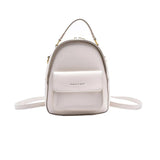 Letter Women's Backpack High Leather Ladies Anti Theft Backpack