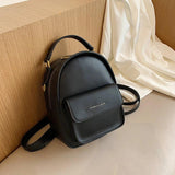 Letter Women's Backpack High Leather Ladies Anti Theft Backpack