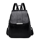Women Backpack Large School Bag Leather Shoulder Bag