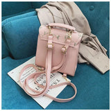 Embroidered Floral Leather School Backpack for Teenage Girls