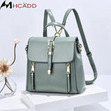 PU Leather Backpack Women Small Shoulder Bag Multifunctional