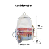 Colorful Stripe Japanese Harajuku Backpack for Women