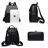 Women Travel Backpack Girls School Backapck High PU Leather Women Back pack