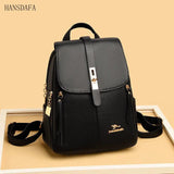 Women Travel Backpack Girls School Backapck High PU Leather Women Back pack