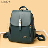 Women Travel Backpack Girls School Backapck High PU Leather Women Back pack