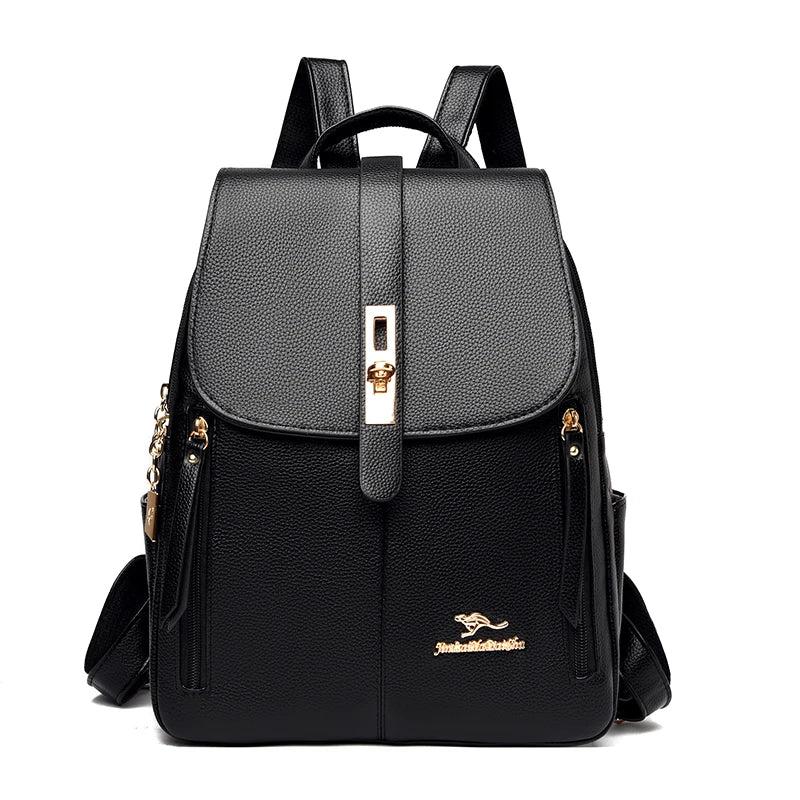 Women Travel Backpack Girls School Backapck High PU Leather Women Back pack