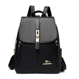 Women Travel Backpack Girls School Backapck High PU Leather Women Back pack