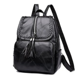 Women Casual Travel Backpack Large Capacity Leather Shoulder Bag