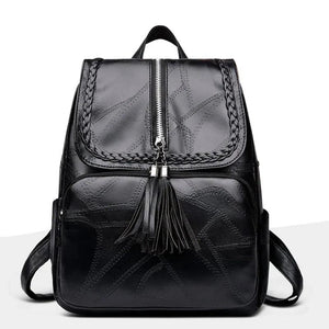 Women Casual Travel Backpack Large Capacity Leather Shoulder Bag