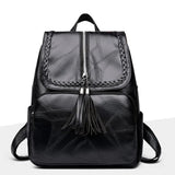Women Casual Travel Backpack Large Capacity Leather Shoulder Bag