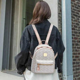 Women's Classic Backpack Letters Shoulder Crossbody Bag Large Capacity