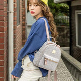 Women's Classic Backpack Letters Shoulder Crossbody Bag Large Capacity