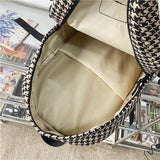 Women's Knit Backpack Ladies School Bag Female Large-capacity College Pattern