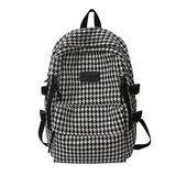 Women's Knit Backpack Ladies School Bag Female Large-capacity College Pattern
