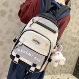 Double Pocket Teenage Girls Backpacks Large Capacity Women Shoulder Backpack