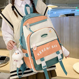 Double Pocket Teenage Girls Backpacks Large Capacity Women Shoulder Backpack