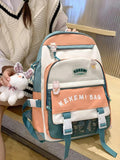 Double Pocket Teenage Girls Backpacks Large Capacity Women Shoulder Backpack