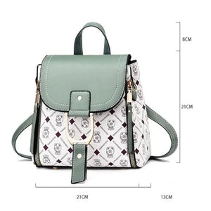 Single Shoulder Portable Version Print Backpack for Women