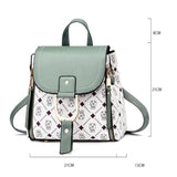 Single Shoulder Portable Version Print Backpack for Women
