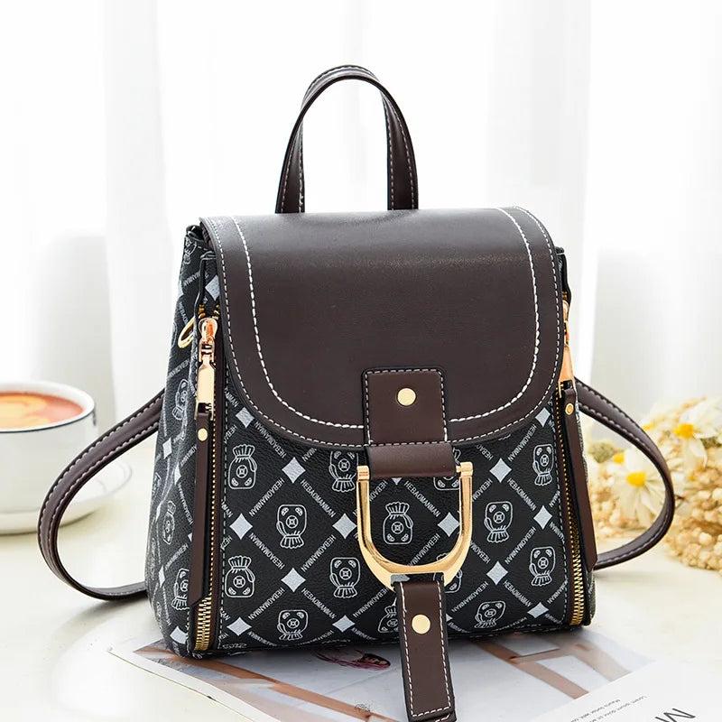 Single Shoulder Portable Version Print Backpack for Women