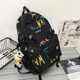 Funny Graffiti School Backpack Large Capacity Multifunctional Bag