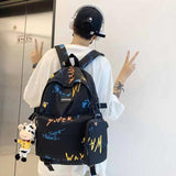 Funny Graffiti School Backpack Large Capacity Multifunctional Bag