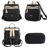 Large Capacity Anti-Theft Nylon Backpack for Women