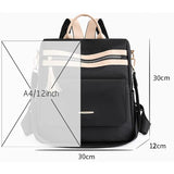 Large Capacity Anti-Theft Nylon Backpack for Women