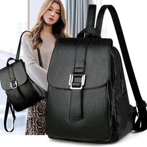 Women PU Leather Small Backpack School Shoulder Bag Pack Students Backpack