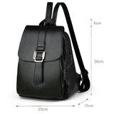 Women PU Leather Small Backpack School Shoulder Bag Pack Students Backpack