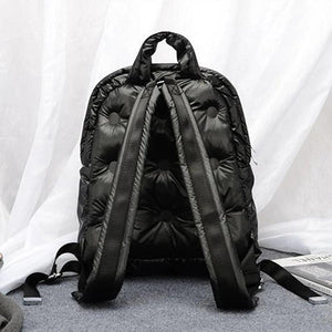 Quilted Padded Shoulder Bag Casual Business Backpack
