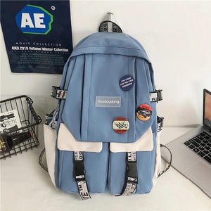 Large Capacity College Students Junior School INS Backpack Female