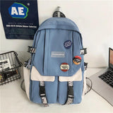 Large Capacity College Students Junior School INS Backpack Female