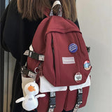 Large Capacity College Students Junior School INS Backpack Female