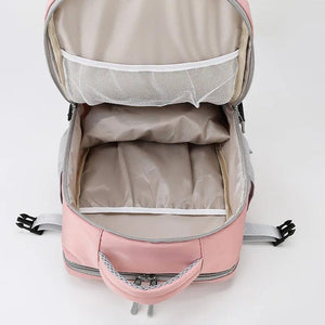 Women Travel Backpack Water Repellent Anti-Theft Daypack Bag USB Port