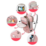 Women Travel Backpack Water Repellent Anti-Theft Daypack Bag USB Port