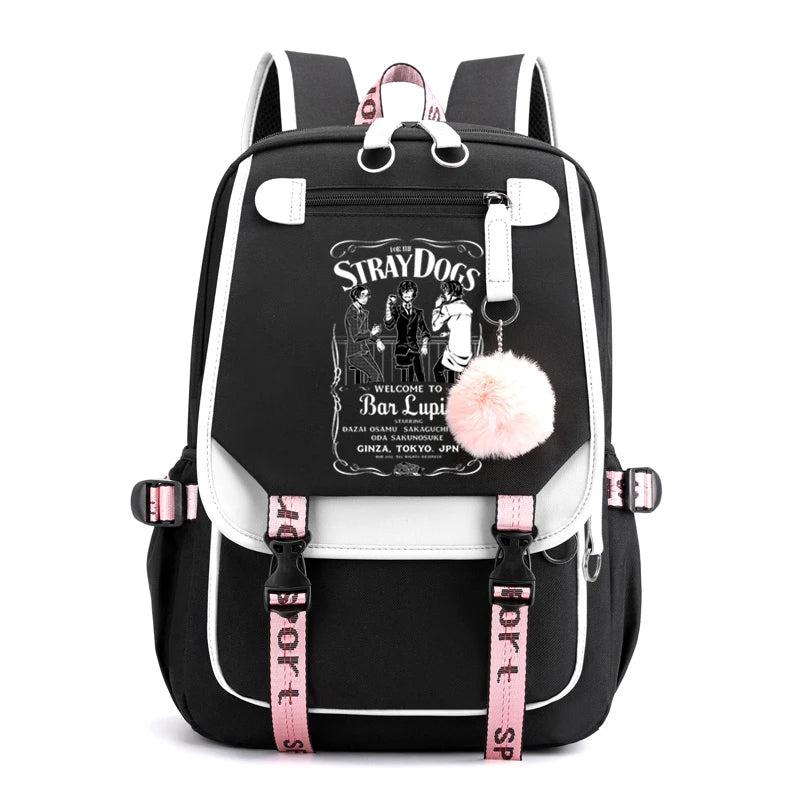 Bungou Stray Dogs Backpack Student School Bag Teenager Bookbag Men Women Rucksac