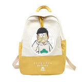 Anime Osomatsu-san Patchwork Women Backpack Teenagers Girls Bagpack