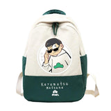 Anime Osomatsu-san Patchwork Women Backpack Teenagers Girls Bagpack
