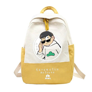 Anime Osomatsu-san Patchwork Women Backpack Teenagers Girls Bagpack