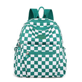 Plaid Printing Travel Women Backpack Casual Double Shoulder Bags