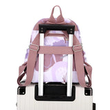 Plaid Printing Travel Women Backpack Casual Double Shoulder Bags