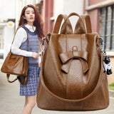 Anti-theft Bow Backpack Travel Bag Spring Summer
