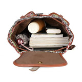 Vintage Ethnic Backpack Drawstring Bohemia Rucksack Canvas School Travel