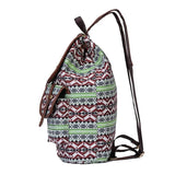 Vintage Ethnic Backpack Drawstring Bohemia Rucksack Canvas School Travel