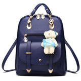 Women Leather Backpack Female Backpack PU leather Women